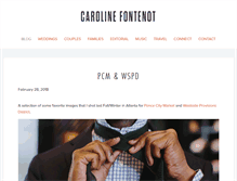 Tablet Screenshot of carolinefontenot.com